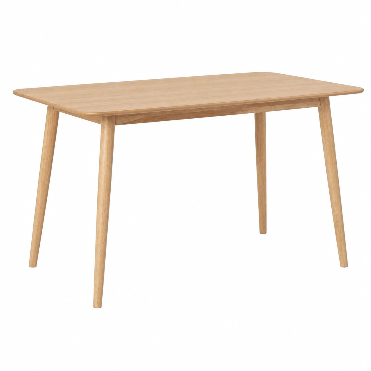 Mesa de Comedor Rectangular de Fresno y Hevea 120x75 cm