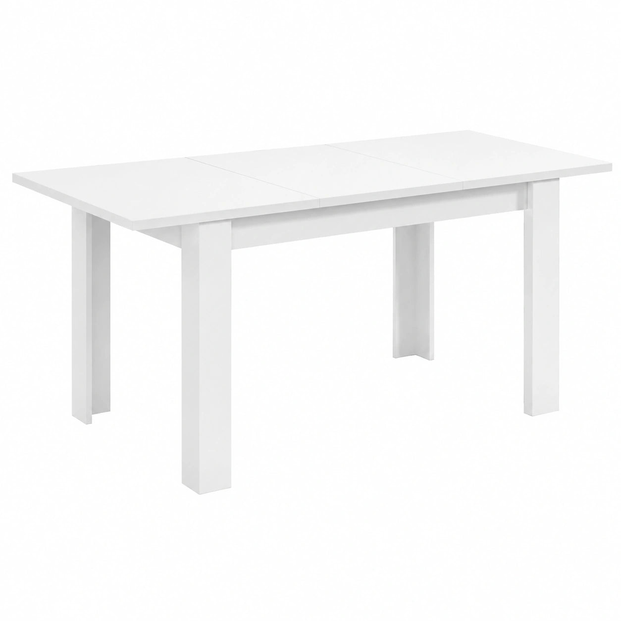 Mesa Extensible de Comedor Kendra Blanca Brillante 140-190x90x78 cm